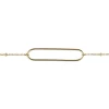 Bracelet Brillaxis motif ovale or jaune 18 carats
