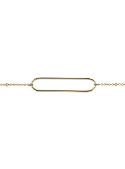 Bracelet Brillaxis motif ovale or jaune 18 carats
