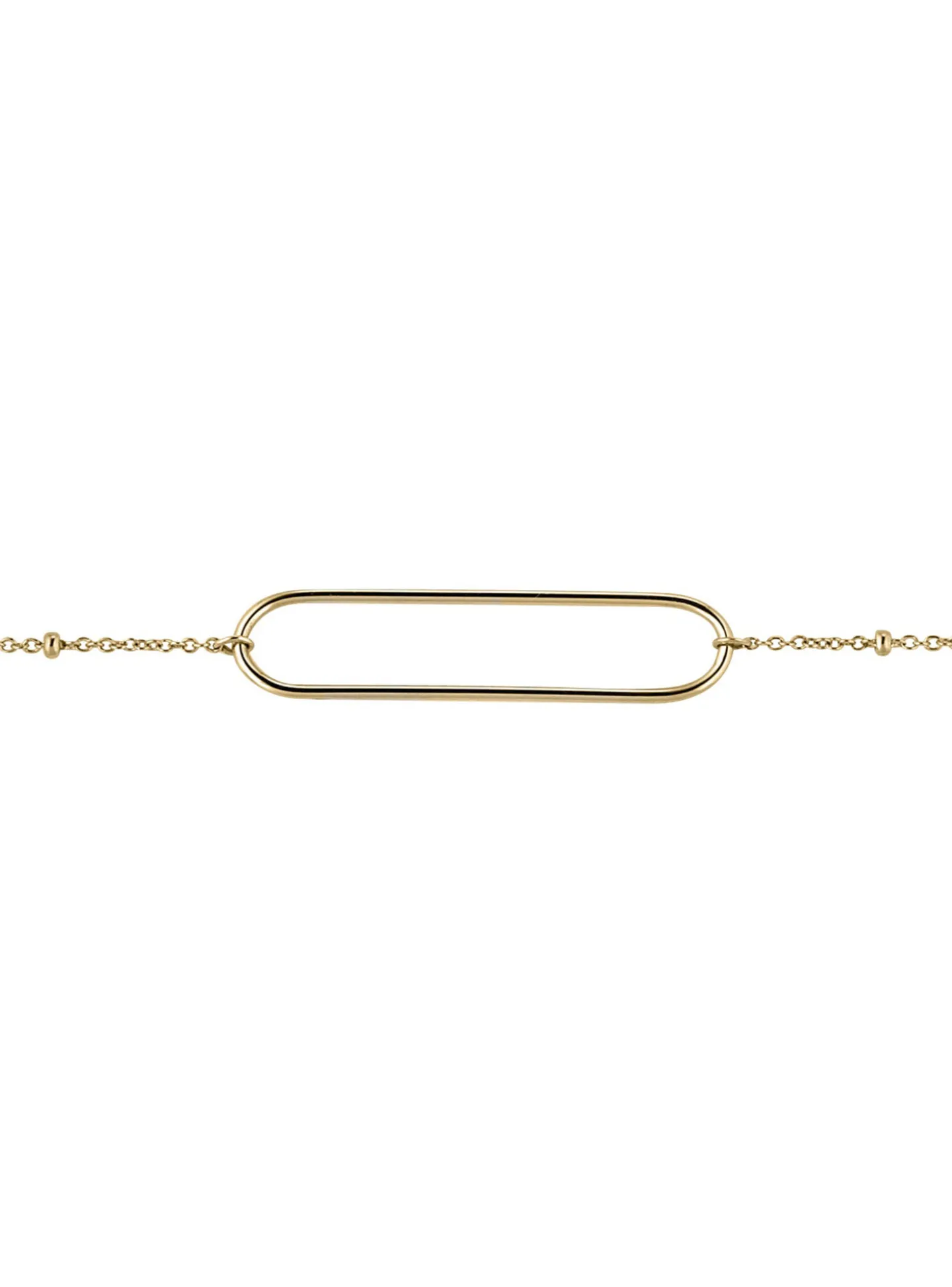 Bracelet Brillaxis motif ovale or jaune 18 carats