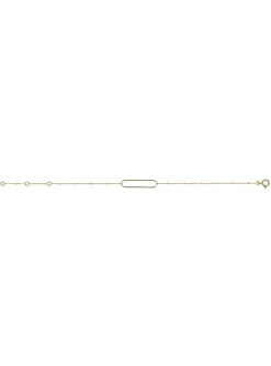 Bracelet Brillaxis motif ovale or jaune 18 carats