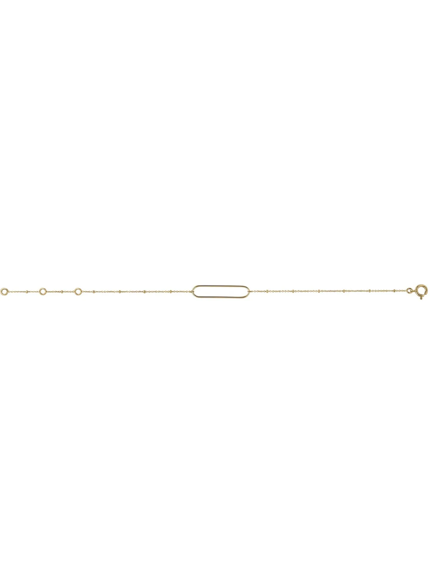 Bracelet Brillaxis motif ovale or jaune 18 carats