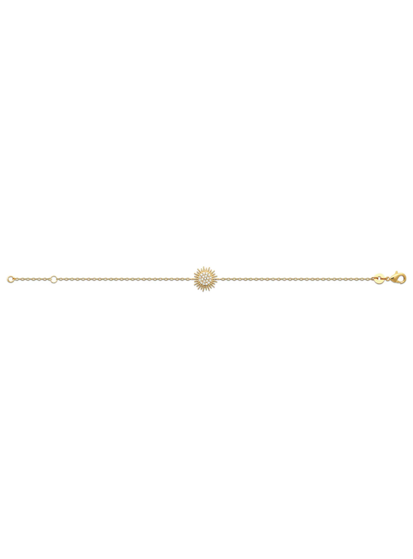 Bracelet Brillaxis motif solaire empierré 18cm
