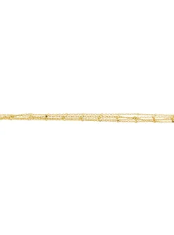 Bracelet Brillaxis multi-rangs cubes or jaune 9K