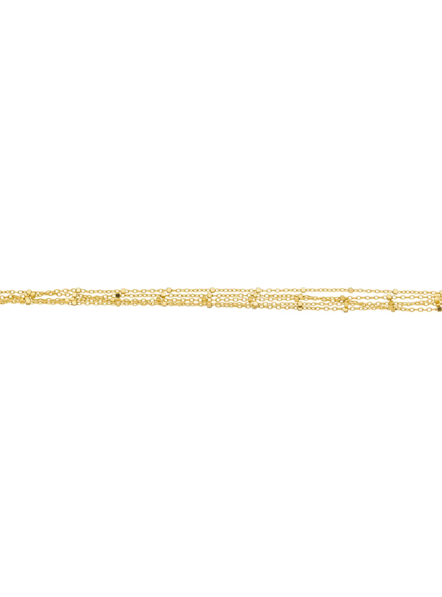 Bracelet Brillaxis multi-rangs cubes or jaune 9K