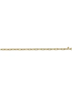 Bracelet Brillaxis or 18 carats maille forçat long