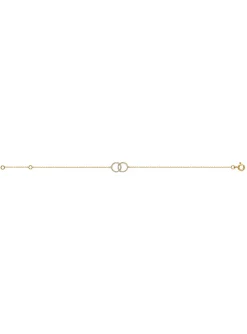Bracelet Brillaxis or 9 carats cercles entrelacés_x005f_x000D_oxydes