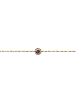 Bracelet Brillaxis or jaune 18 carats rubis diamants