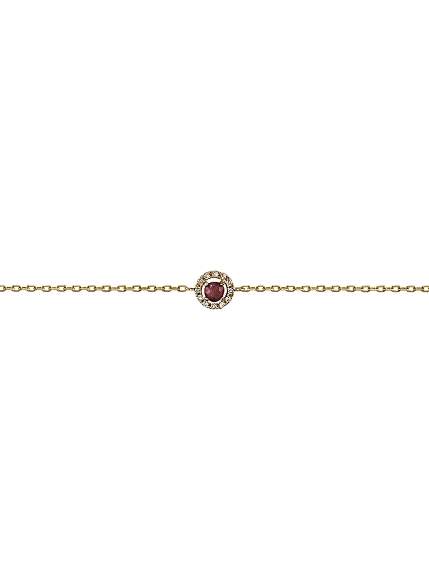 Bracelet Brillaxis or jaune 18 carats rubis diamants