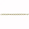 Bracelet Brillaxis or jaune 9K maillons ovales