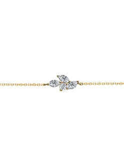 Bracelet Brillaxis or jaune 9 carats oxydes