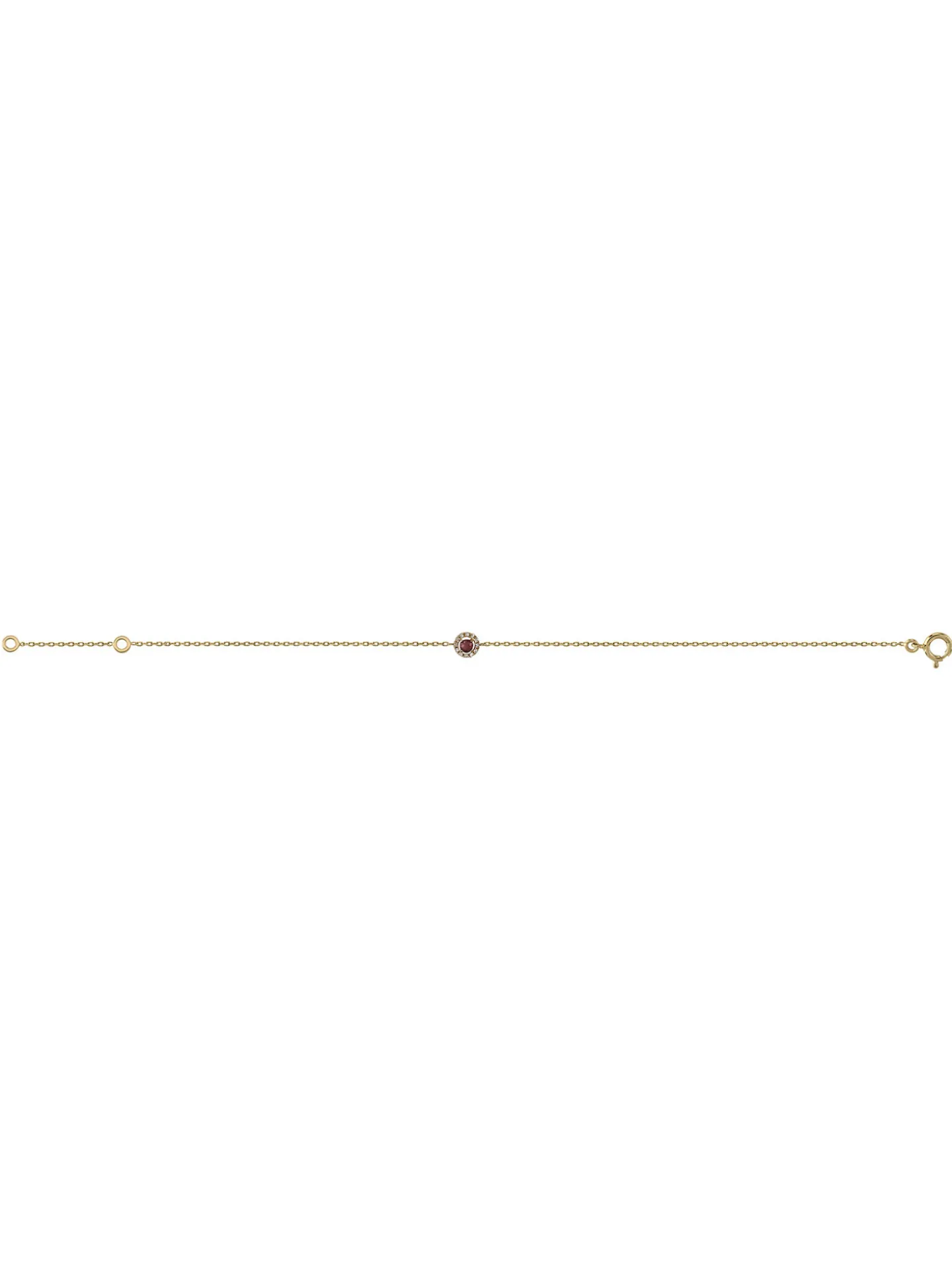 Bracelet Brillaxis or jaune 18 carats rubis diamants