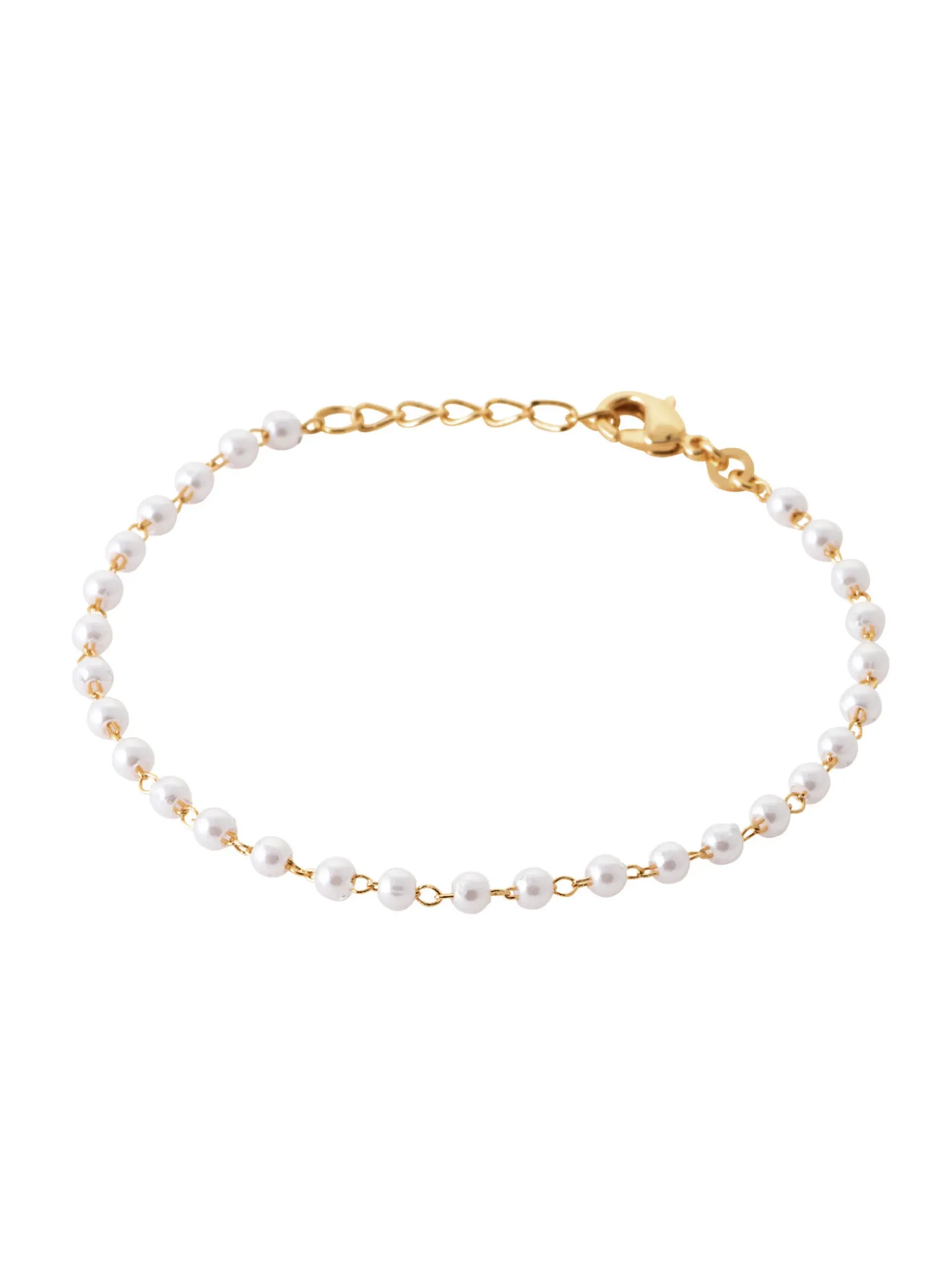 Bracelet Brillaxis perlé plaqué or