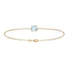 Bracelet Brillaxis plaqué or perle bleue