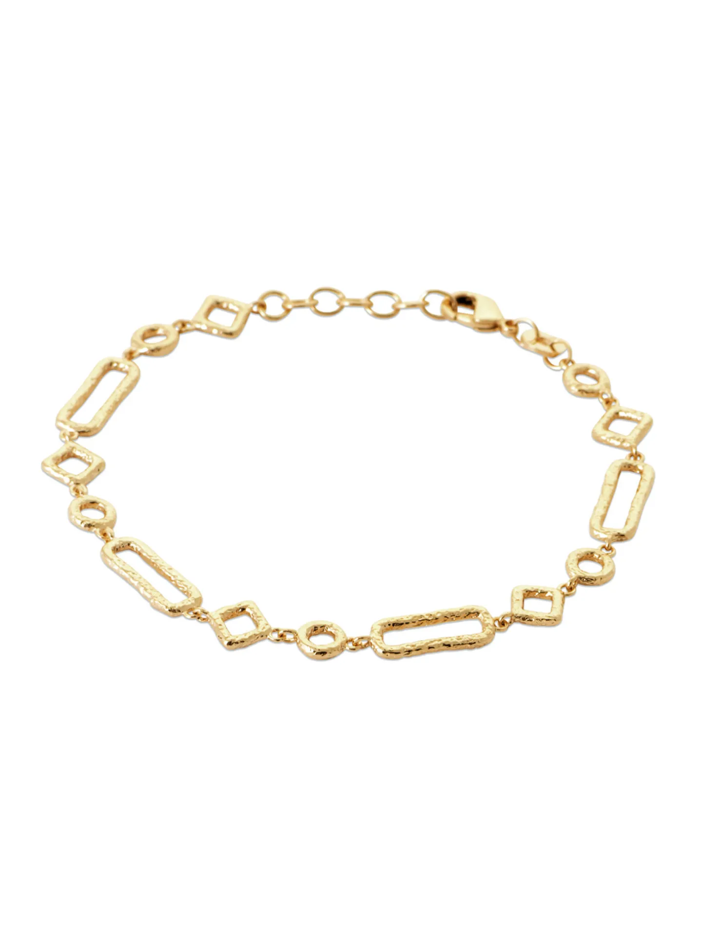 Bracelet Brillaxis plaqué or 18 cm