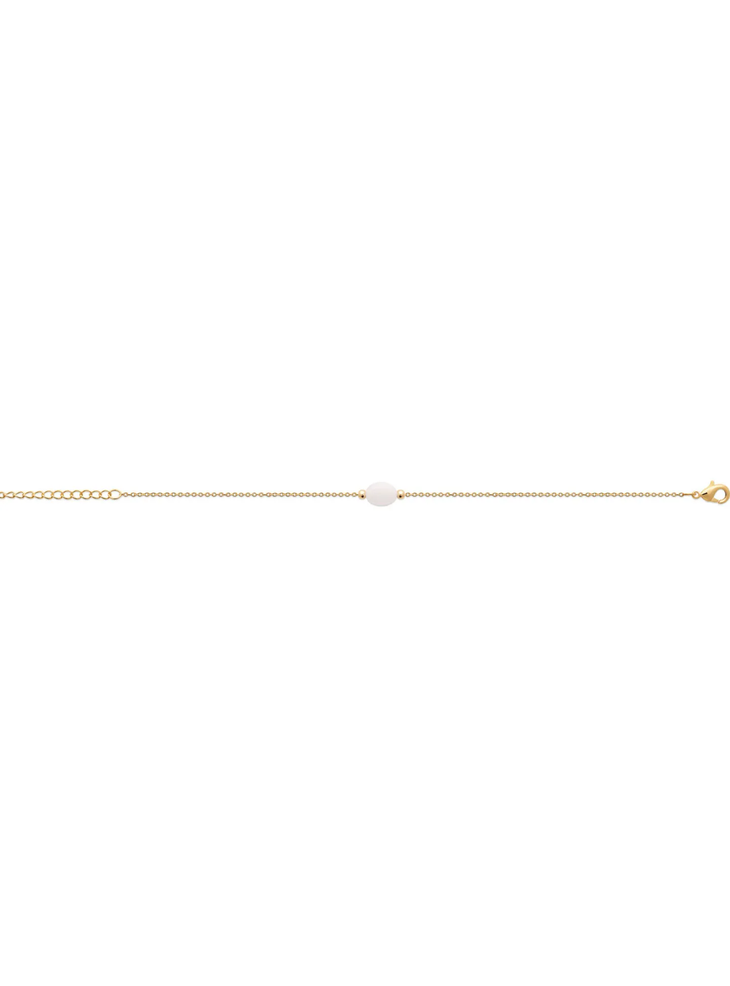 Bracelet Brillaxis plaqué or et pierre lune_x005f_x000D_18 cm