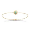 Bracelet Brillaxis plaqué or soleil aventurine