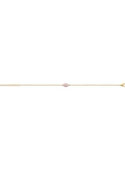 Bracelet Brillaxis plaqué or quartz rose