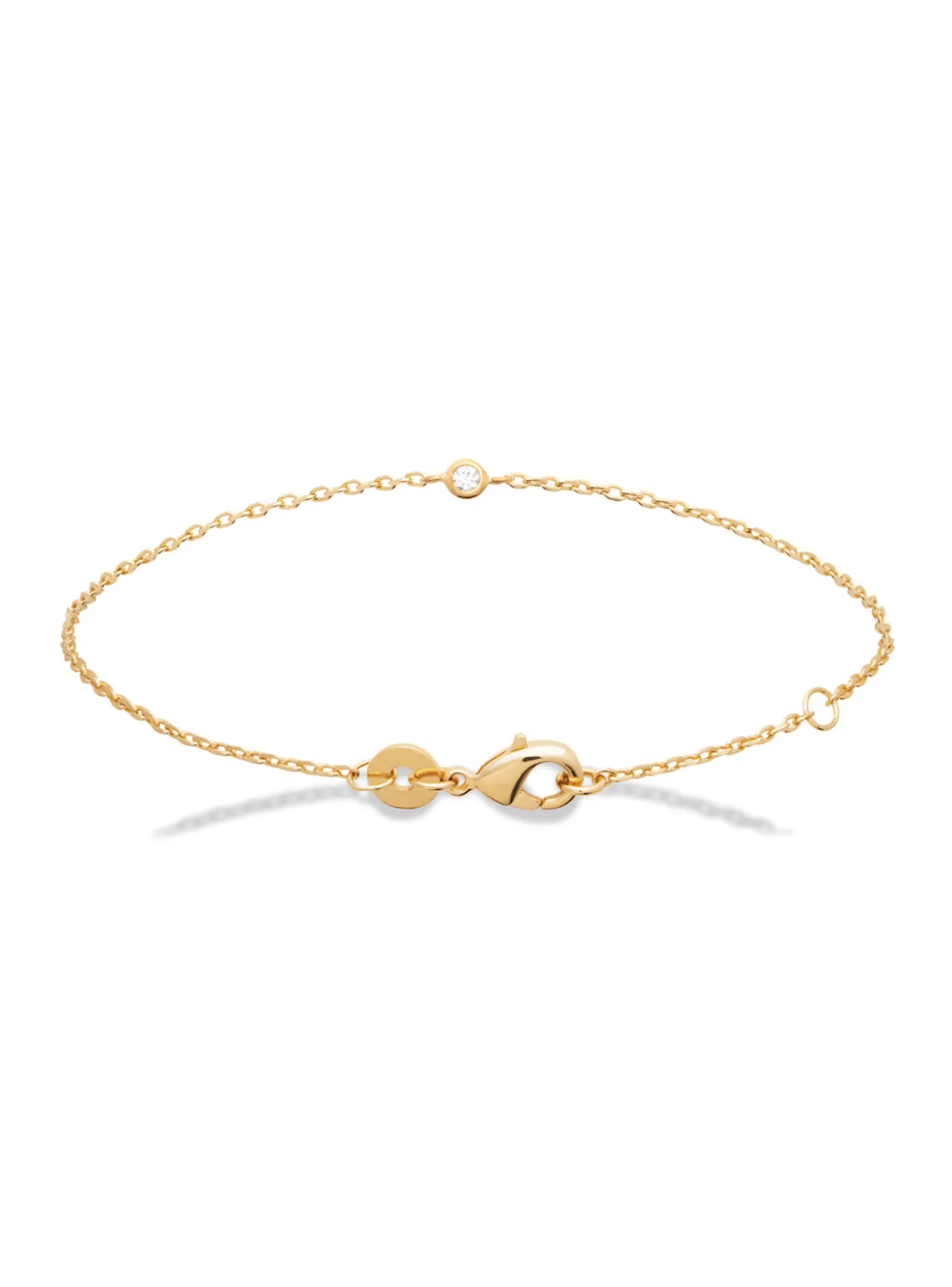 Bracelet Brillaxis plaqué or minimaliste