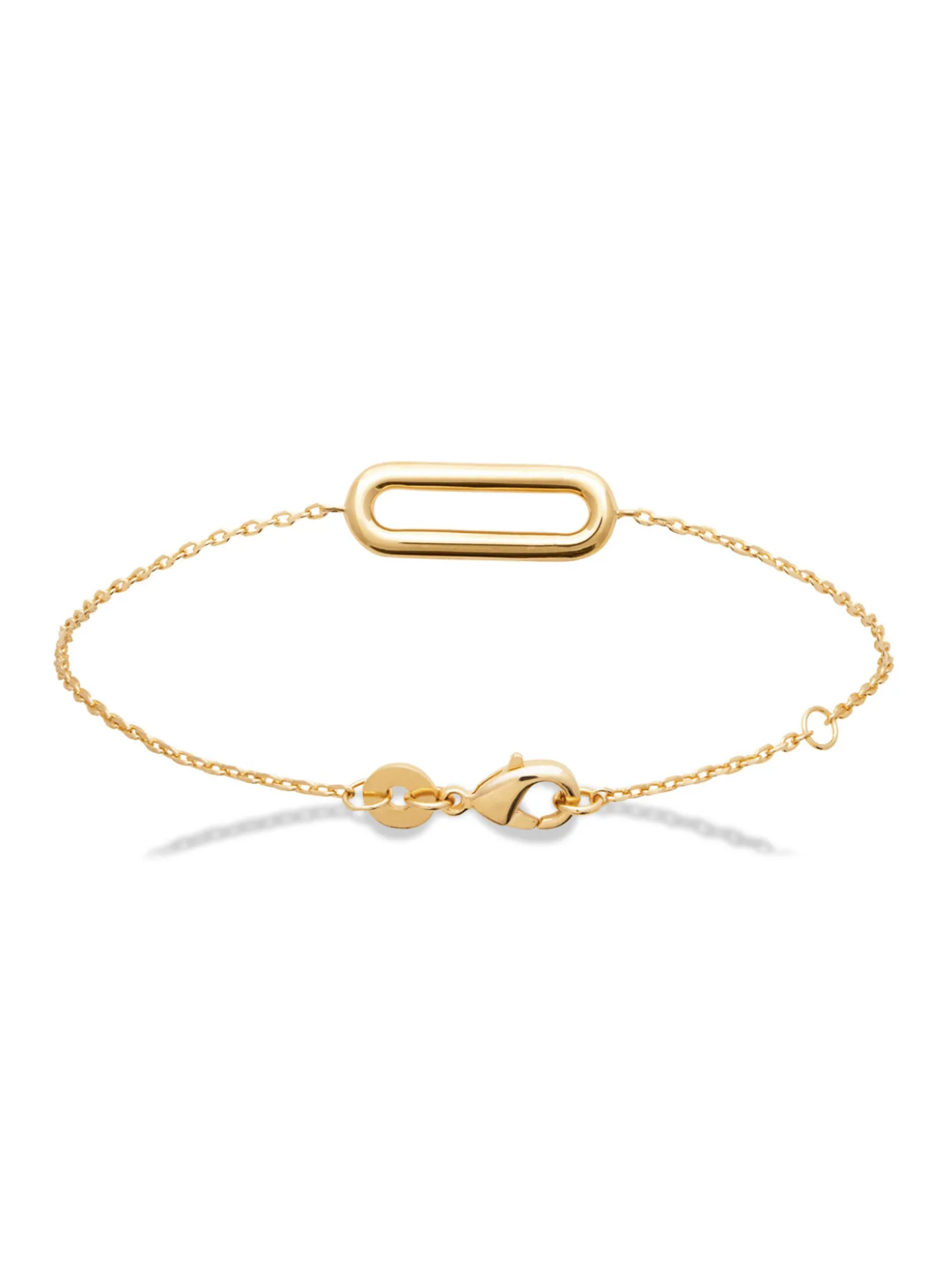 Bracelet Brillaxis plaqué or maillon ovale