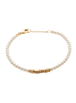 Bracelet Brillaxis plaqué or perles synthétiques_x005f_x000D_18