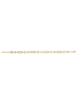 Bracelet Brillaxis plaqué or 18 cm