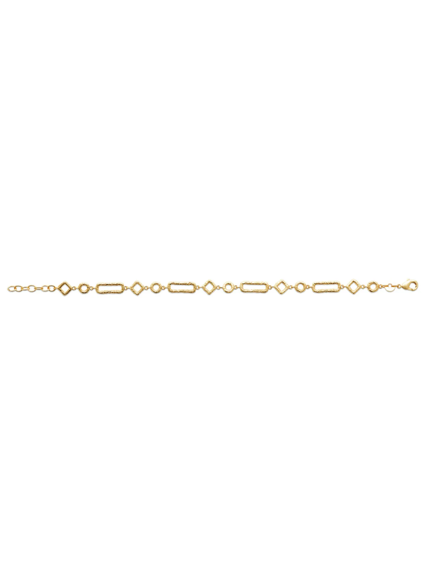 Bracelet Brillaxis plaqué or 18 cm