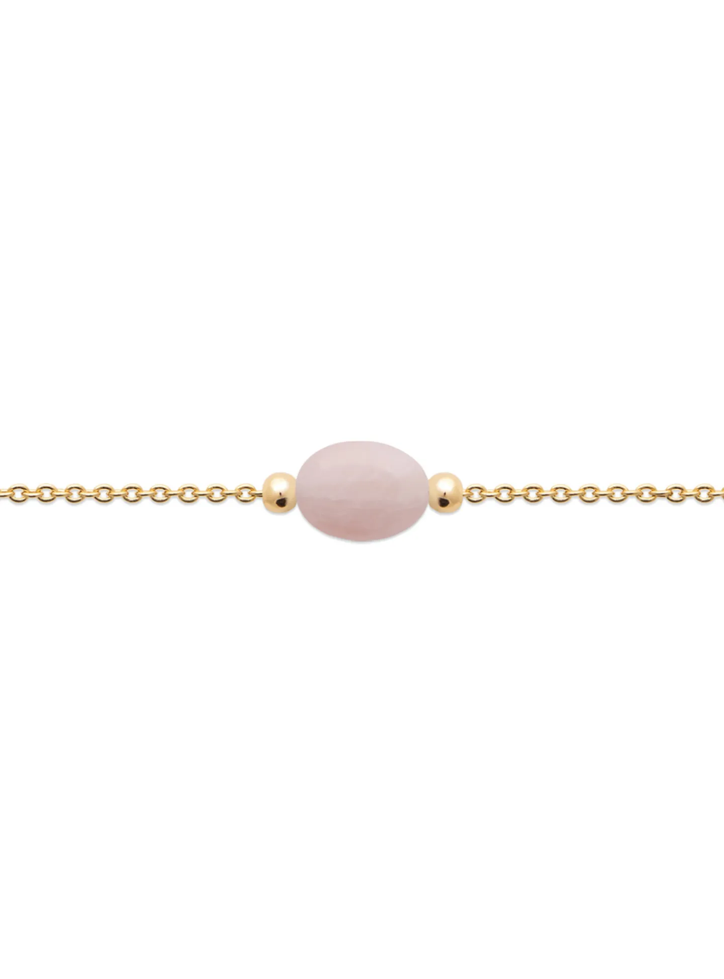 Bracelet Brillaxis plaqué or quartz rose