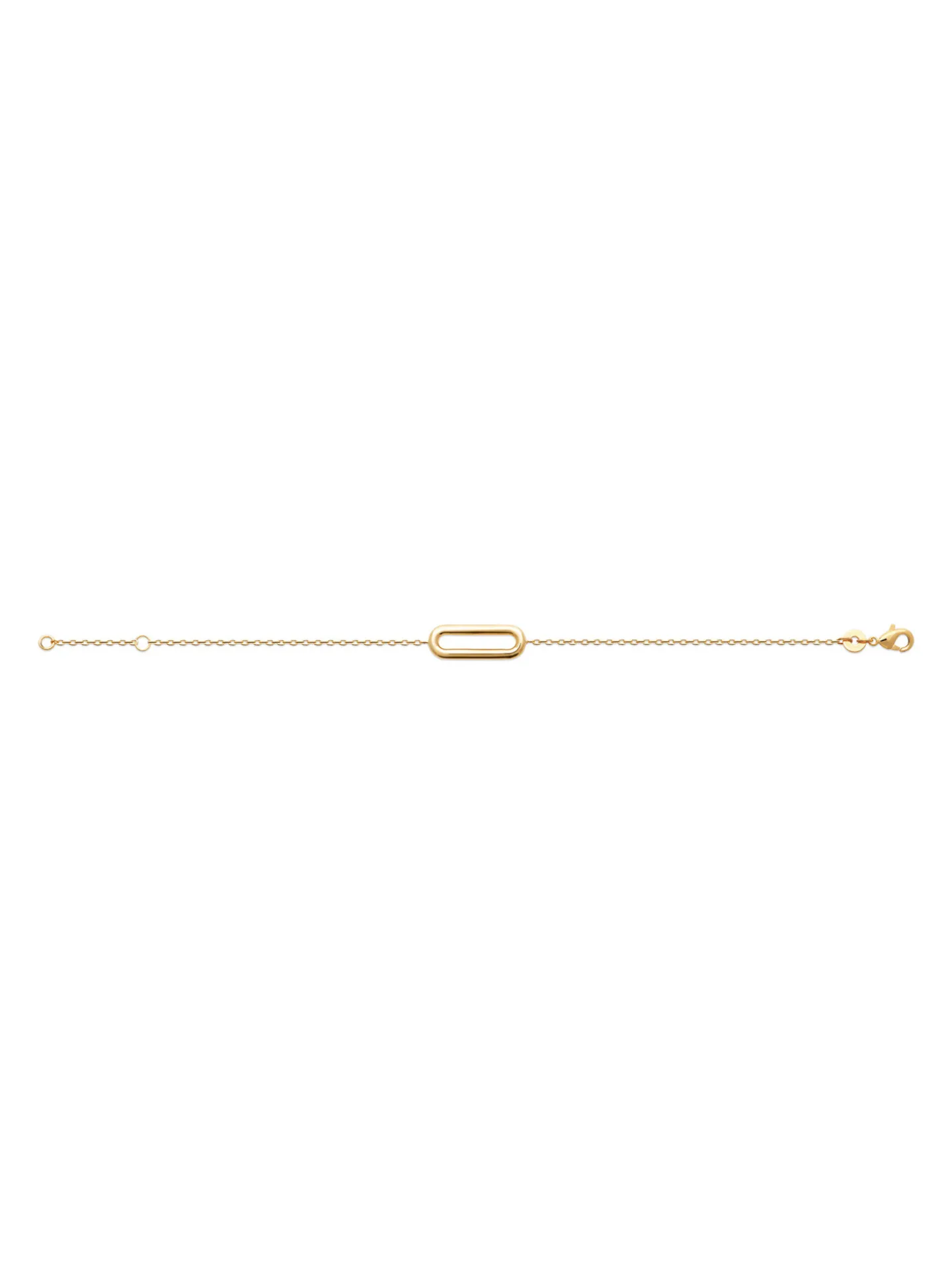 Bracelet Brillaxis plaqué or maillon ovale