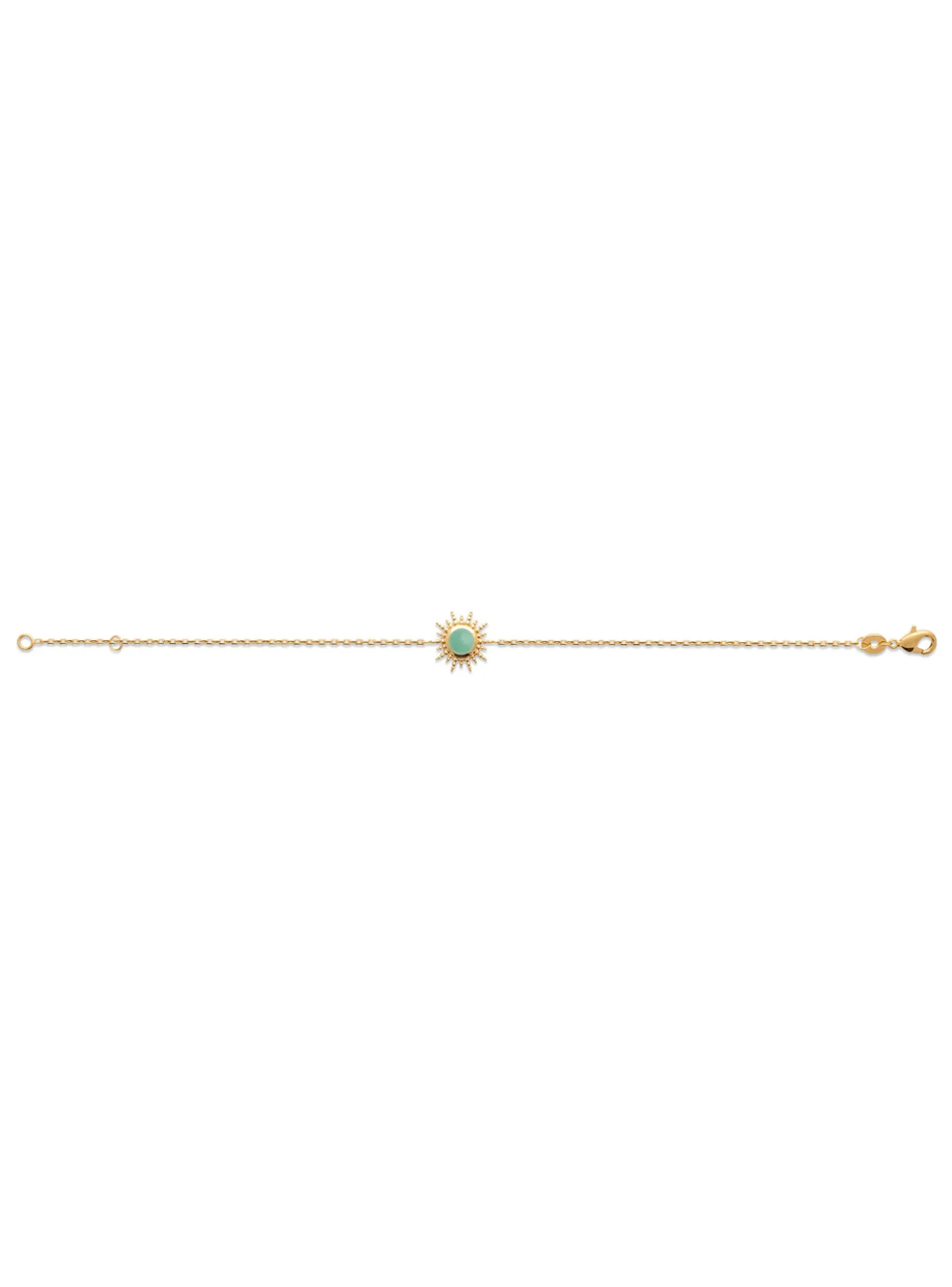 Bracelet Brillaxis plaqué or soleil aventurine