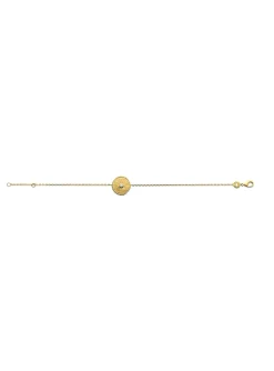 Bracelet Brillaxis Plaque Soleil plaqué or