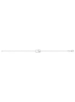 Bracelet Brillaxis rectangulaire argent rhodié_x005f_x000D_design Floral et Oxydes de zirconium
