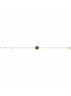 Bracelet Brillaxis rond émail rose coeur