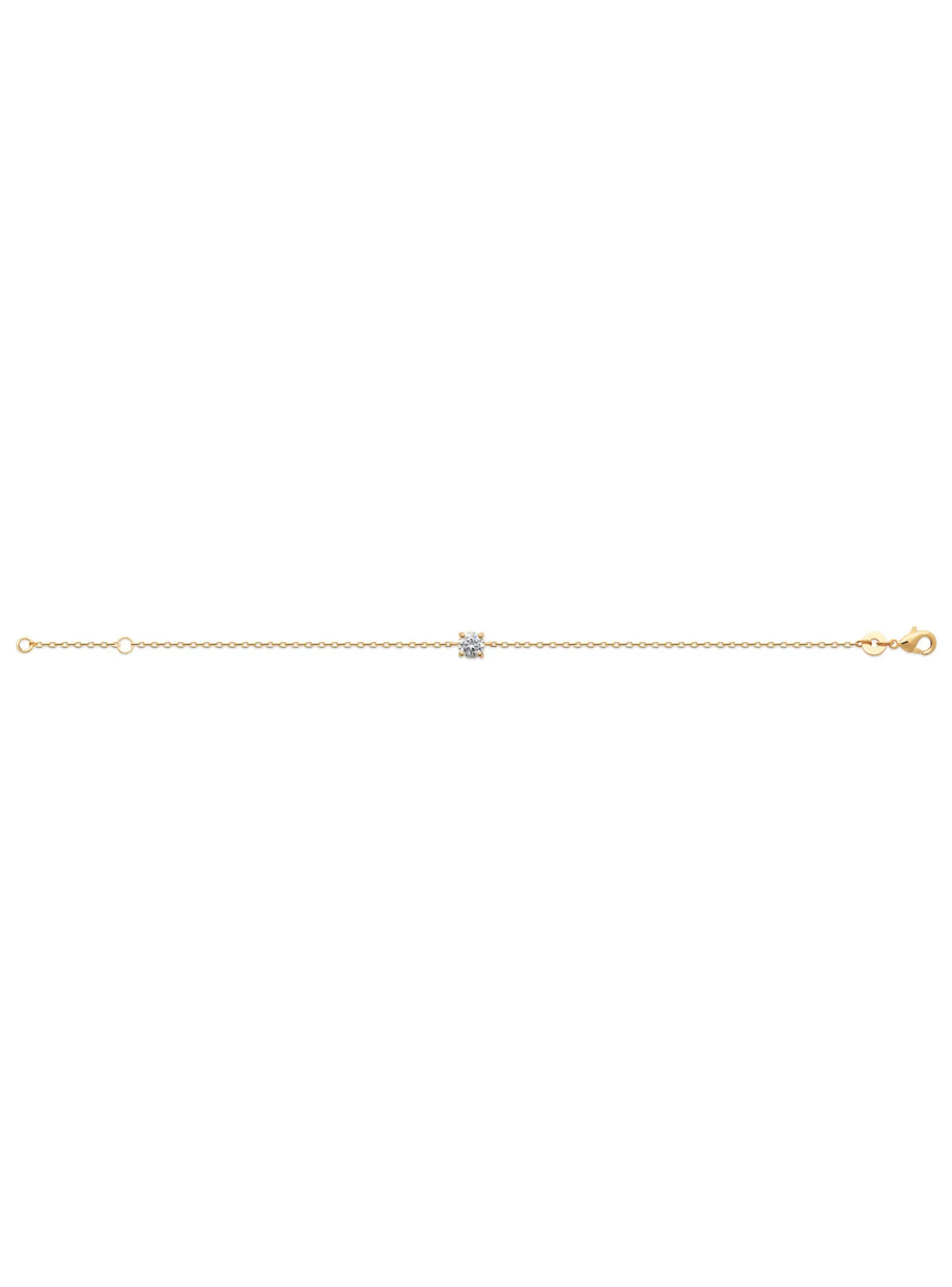 Bracelet Brillaxis solitaire oyde de zirconium 5 mm