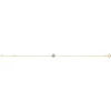 Bracelet Brillaxis trèfle diamant or jaune 9 carats