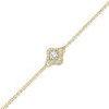 Bracelet Brillaxis trèfle or jaune diamants