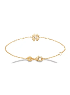 Bracelet Brillaxis Trèfle plaqué or
