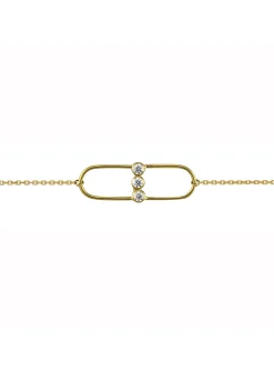 Bracelet Brillaxis trilogie oxydes de zirconium