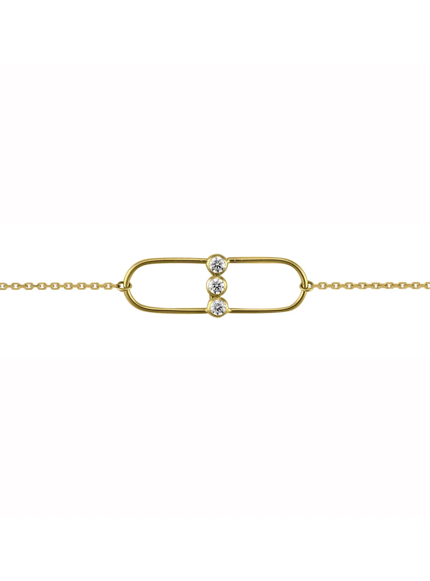 Bracelet Brillaxis trilogie oxydes de zirconium