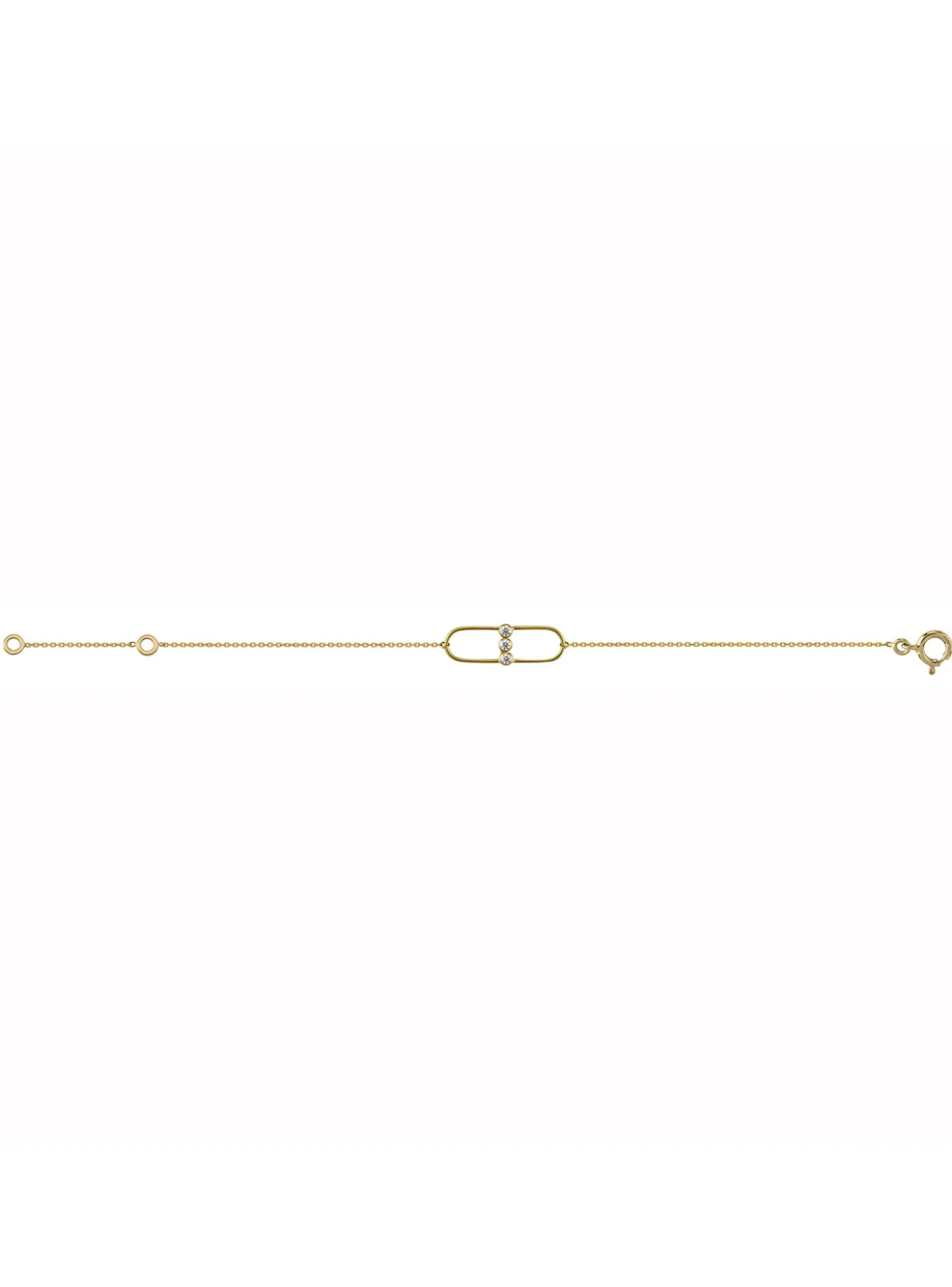 Bracelet Brillaxis trilogie oxydes de zirconium