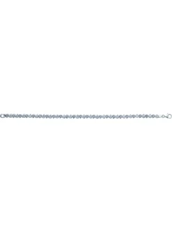 Bracelet Brillaxis vague empierrée argent