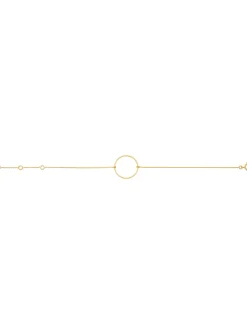 Bracelet cercle or jaune 18 carats