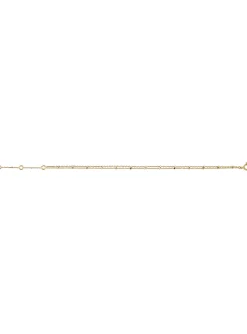 Bracelet chaine cube double rang or 18 carats