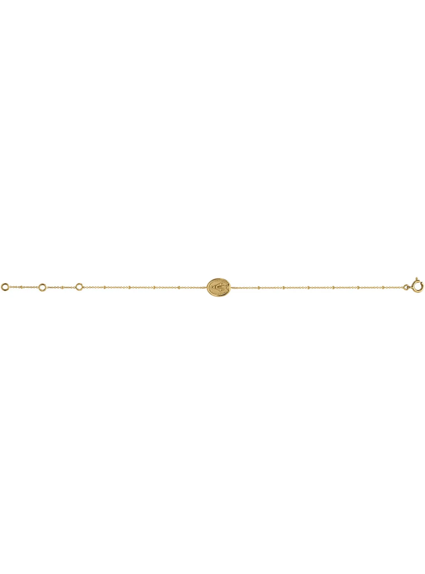 Bracelet chaine vierge miraculeuse or jaune