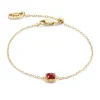 Bracelet Coeur De Lion Birthstone Janvier_x005f_x000D_agate rouge