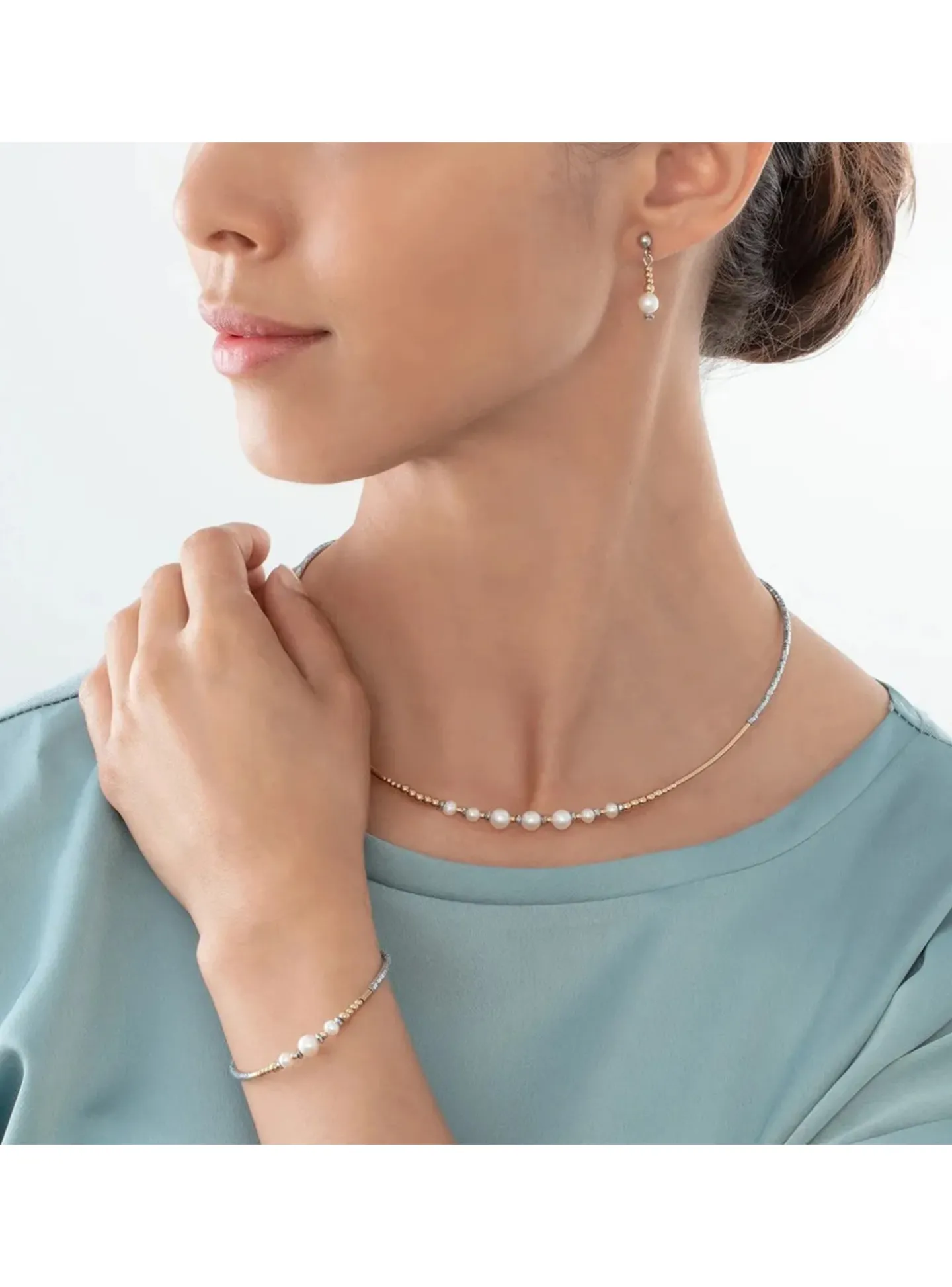 Bracelet Coeur de Lion Classic Princess perles d'eau_x005f_x000D_douce