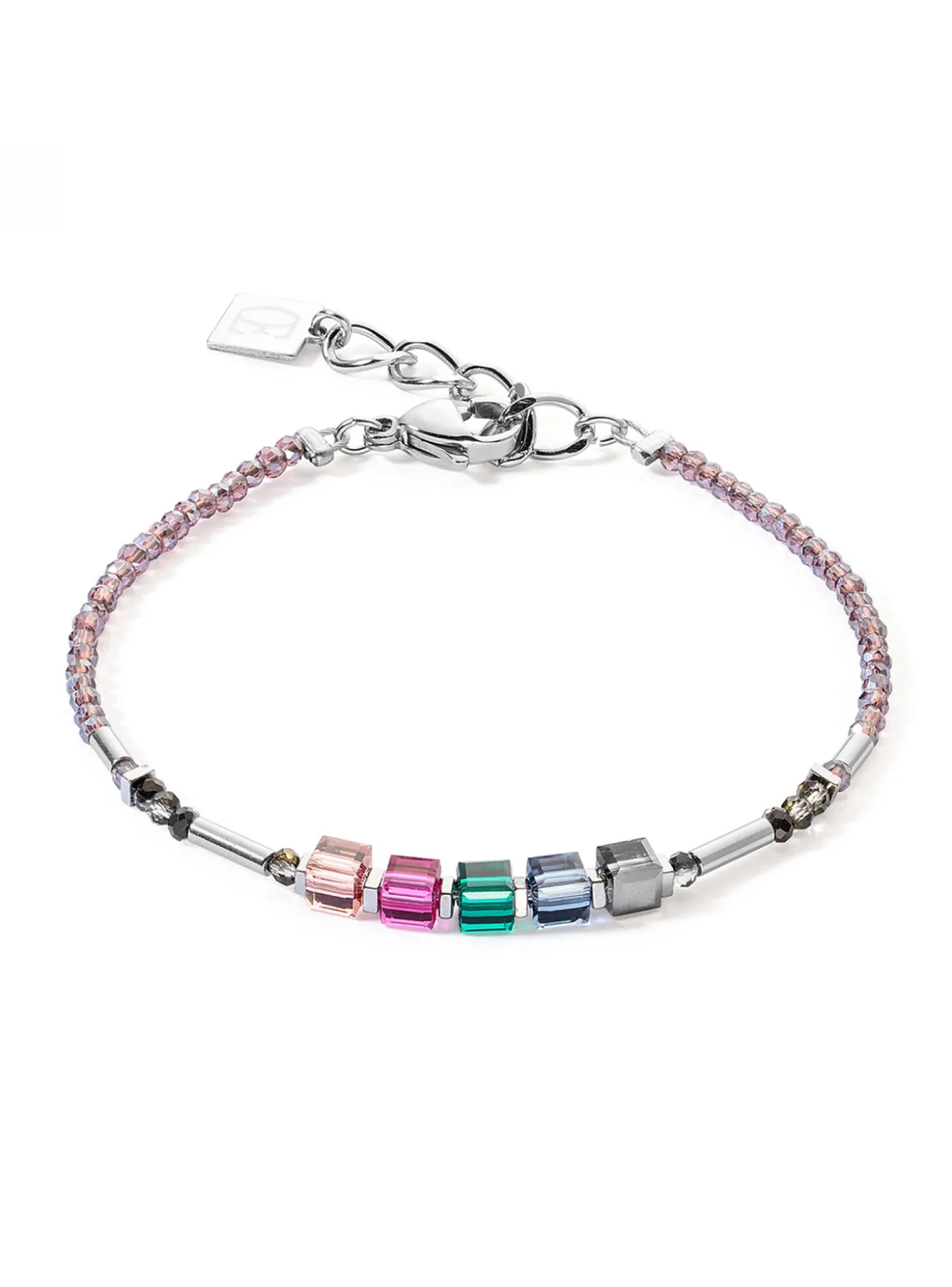 Bracelet Coeur de lion Cube Story Minimalistic_x005f_x000D_Sparkling Multicolour Art Nouveau