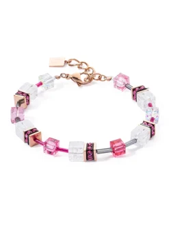 Bracelet Coeur de Lion GeoCUBE® Iconic Nature rose