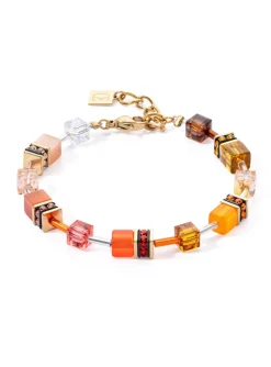 Bracelet Coeur de Lion GeoCUBE® IconicSunset doré