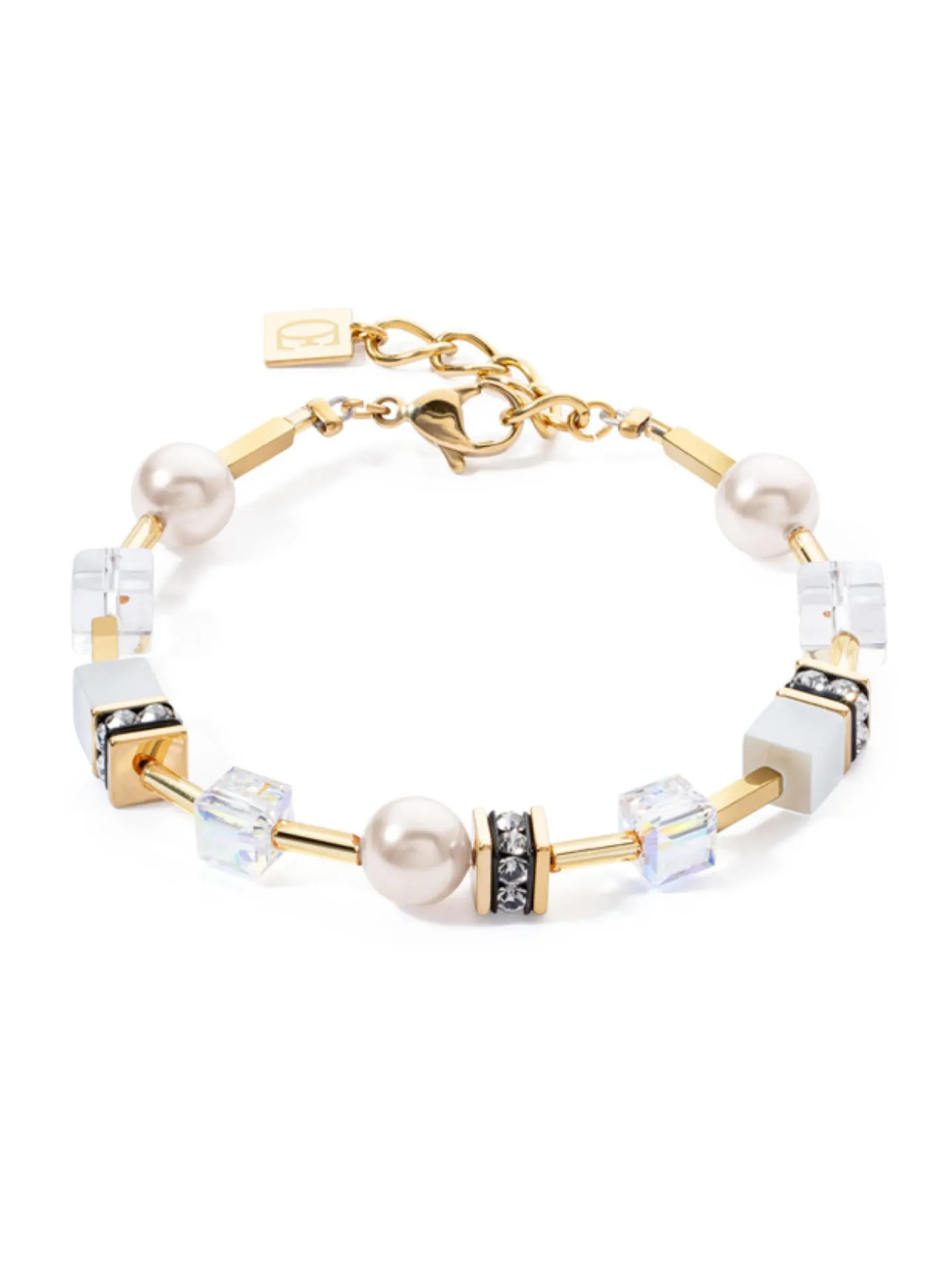 Bracelet Coeur de Lion GeoCUBE® Iconic Pearl Mix