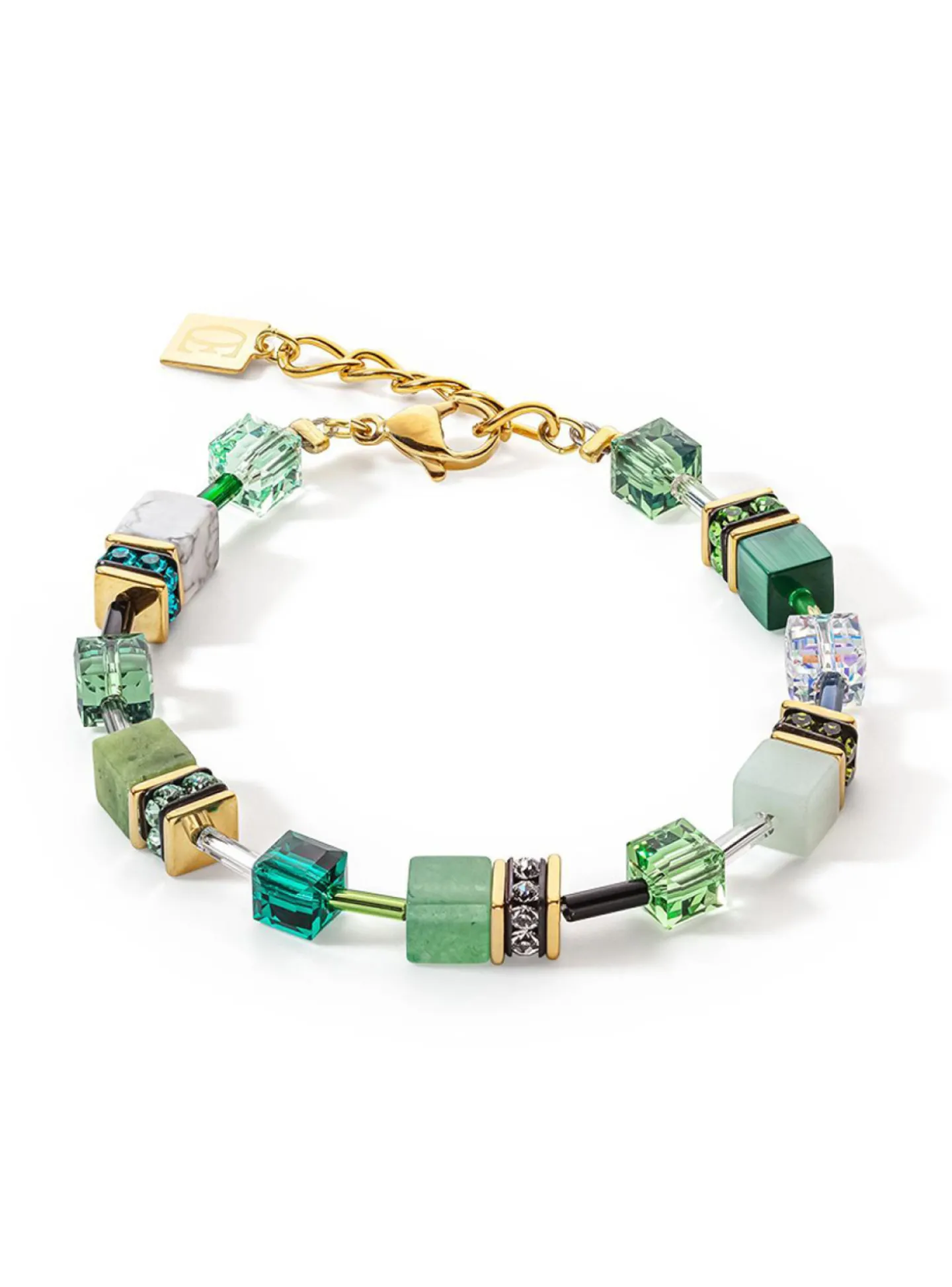 Bracelet Coeur de Lion Geocube Iconic Precious vert